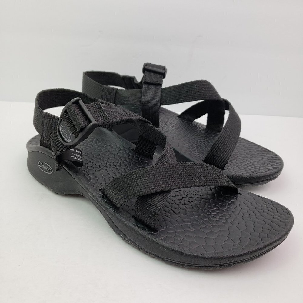 Chaco Updraft Ecotread Mens Size 12 Black Outdoor Hiking Sport Sandals J105615